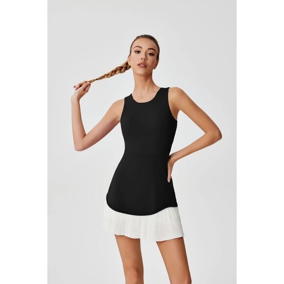 Unbranded Dresses & Skirts - Womens Black/White Tennis Dress. Size M. NEW.